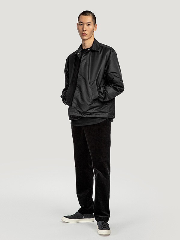 好饭男装2022秋冬季黑色皮衣