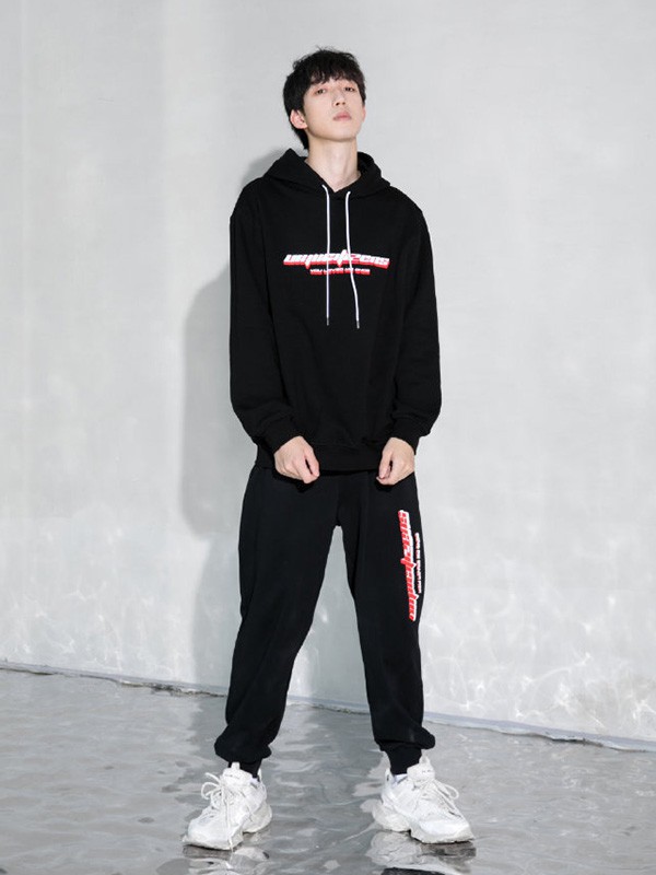 UIIJII休闲装2022秋冬季黑色卫衣