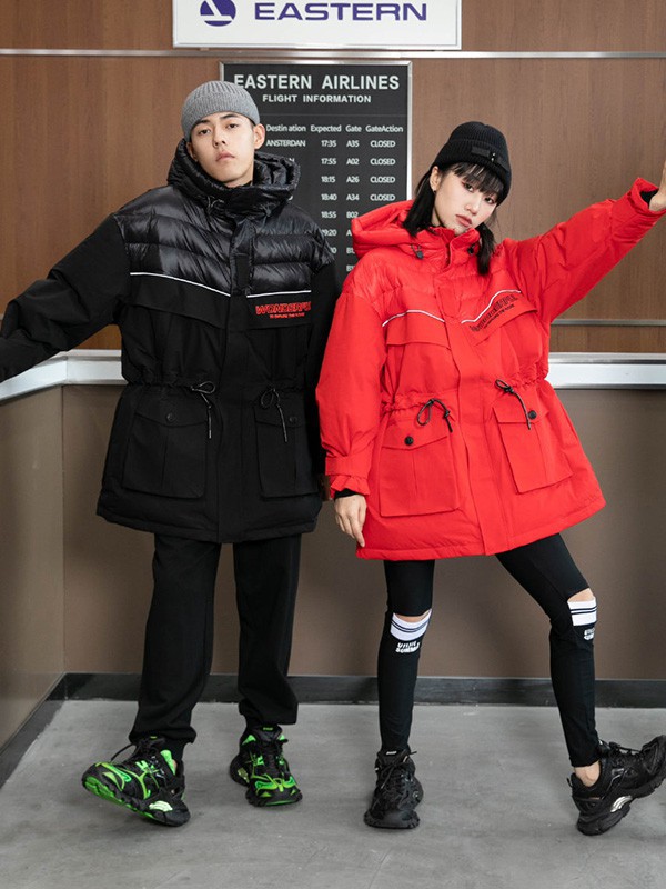 UIIJII休闲装2022秋冬季红色外套