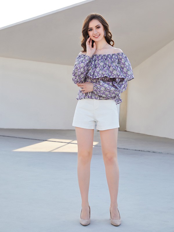 圣多衣2023春夏季白色短裤