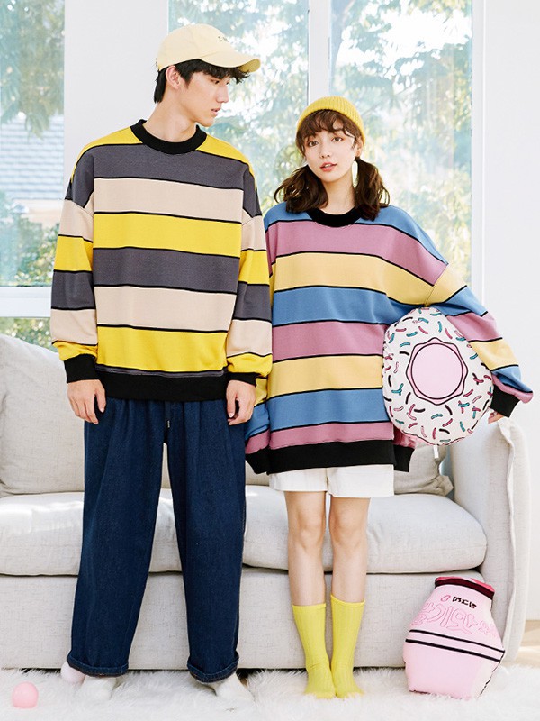 第七公社休闲装2023春夏季拼色T恤