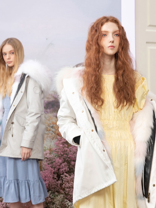 OZLANA2022秋冬季黄色衬衫裙