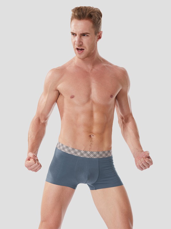 学士内衣2023春夏季藏蓝色无痕内裤