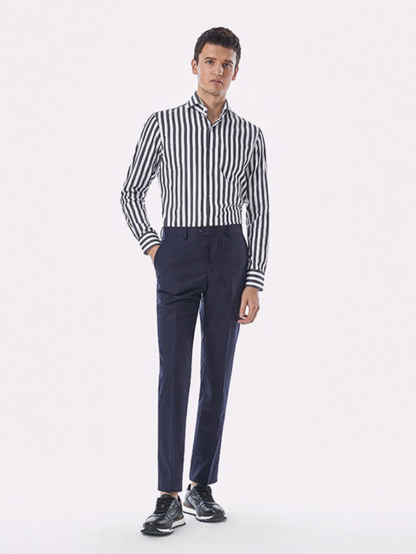 休塔男装2022秋冬季白色衬衫