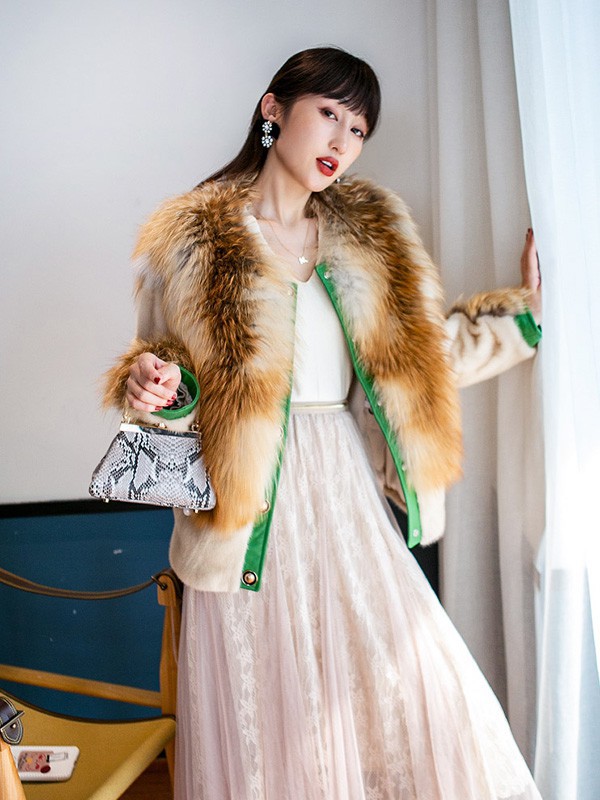 法萨奴女装2022秋冬季棕色大衣