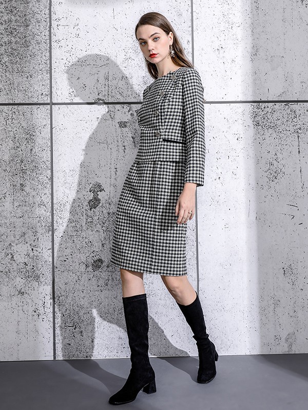 ELINKESY2023春夏季黄色连衣裙