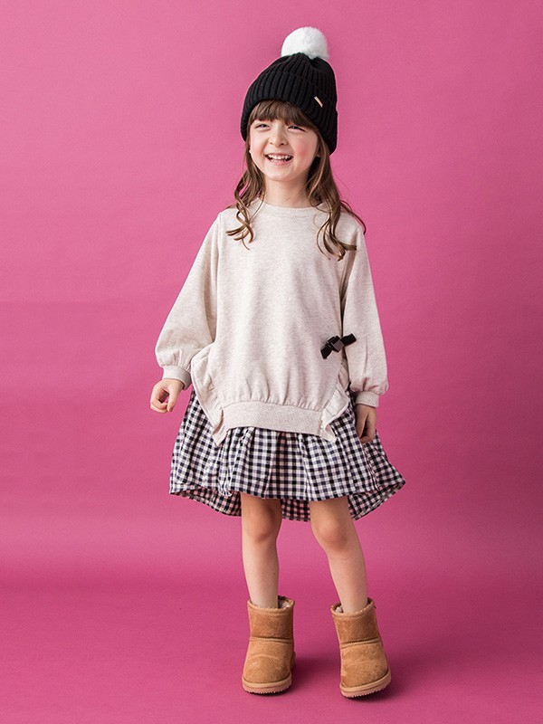 PETITMAIN童装2022秋冬季白色T恤