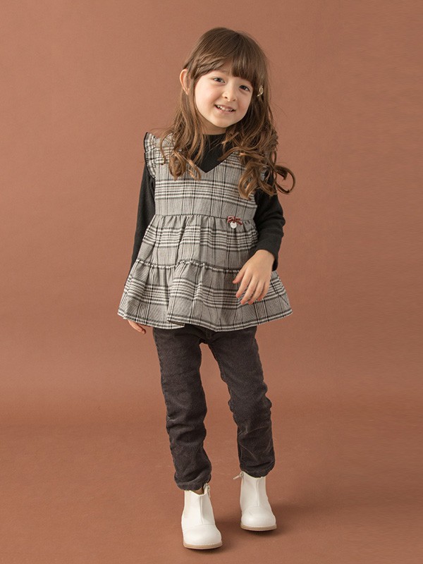 PETITMAIN童装2022秋冬季红色长裤