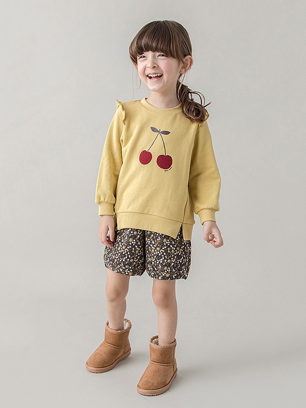 PETITMAIN童装2022春夏季黄色T恤