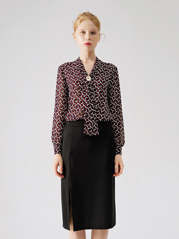 灏锦女装2022秋冬季黑色包臀裙