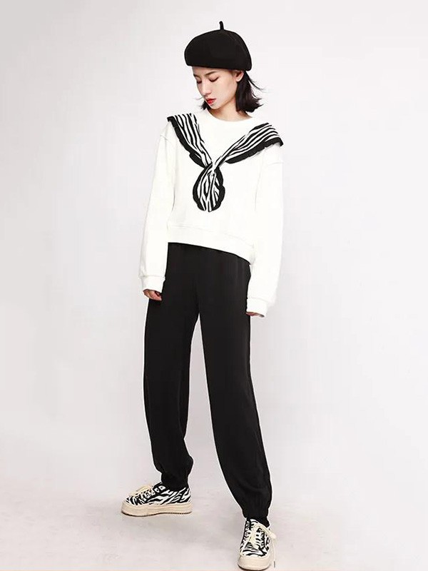 小丽衣橱女装2023春夏季黑色长裤