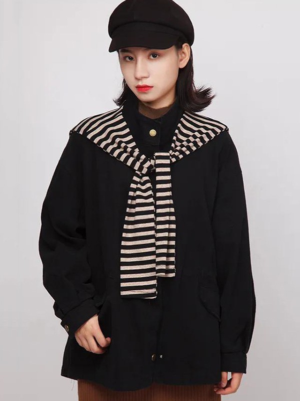 小丽衣橱女装2023春夏季黑色T恤