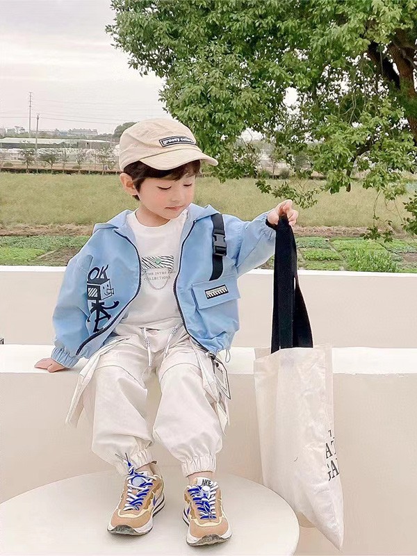 哆咪印像童装2023春夏季白色长裤