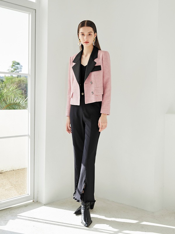 欧莎莉格2023春夏季橙色外套