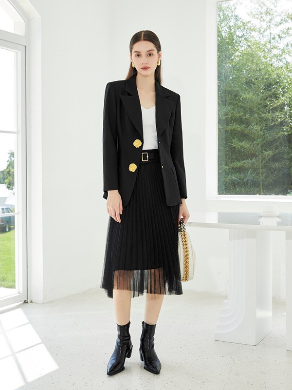 欧莎莉格女装2023春夏季白色背心