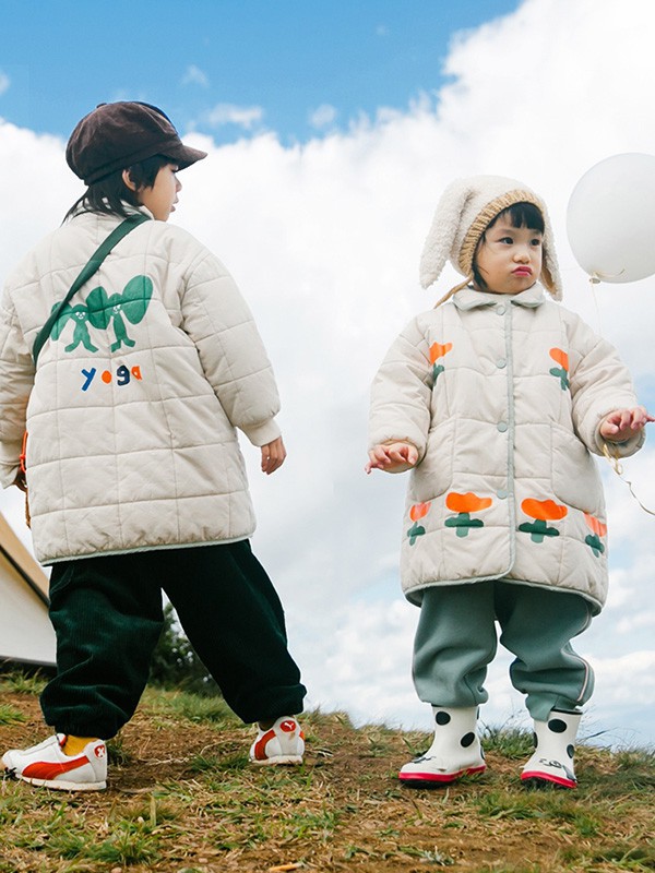 野柿2022秋冬季白色棉服