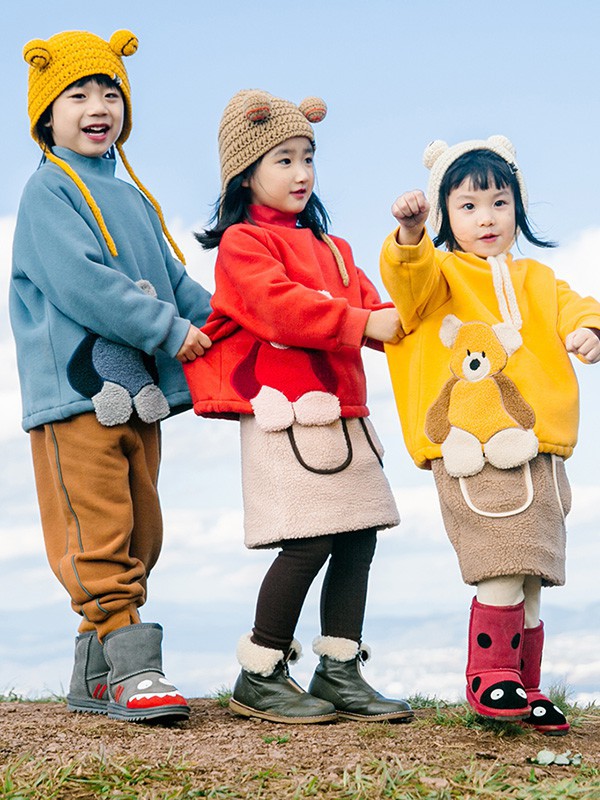 野柿2022秋冬季蓝色T恤