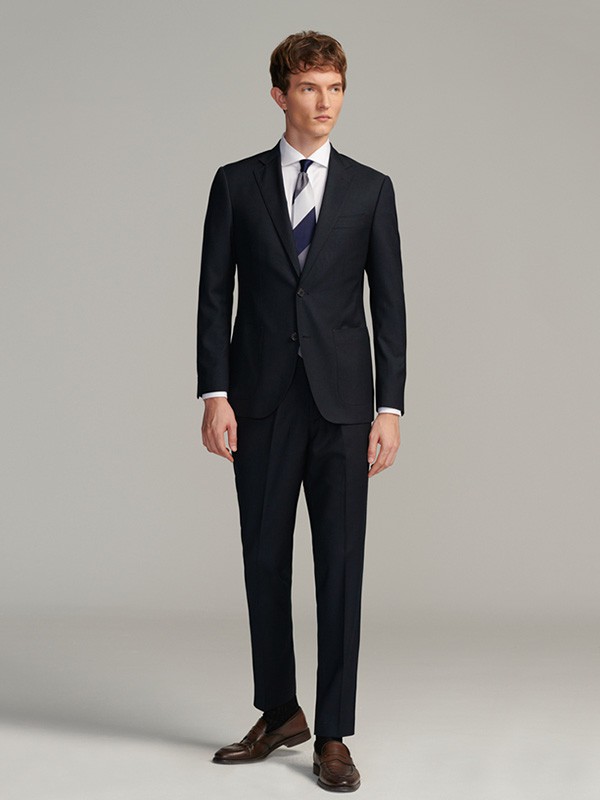 亚诺司男装2023春夏季黑色西装