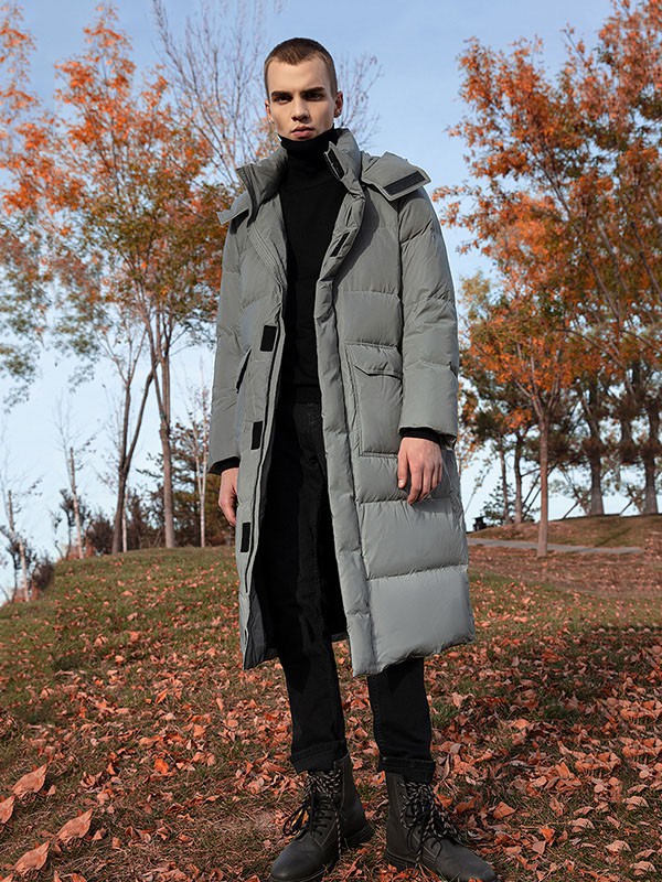 多尼路男装2022秋冬季灰色棉服