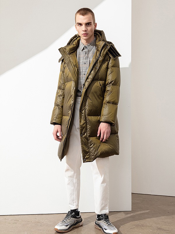 多尼路男装2022秋冬季白色长裤