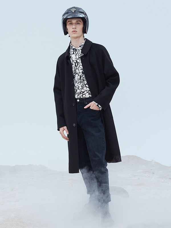 多尼路男装2022秋冬季黑色长裤