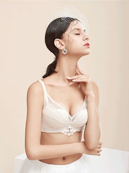 诱芭沙2023春夏季白色时尚内衣