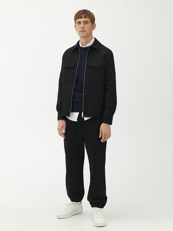 ARKET休闲装2022秋冬季黑色长裤