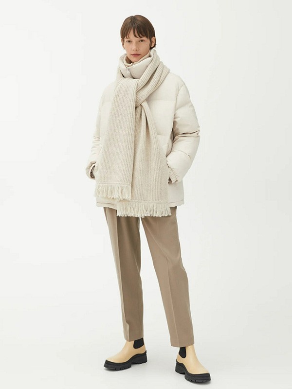 ARKET休闲装2022秋冬季白色棉服