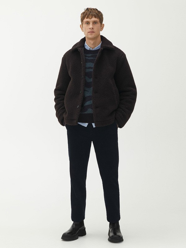 ARKET休闲装2022秋冬季黑色棉服