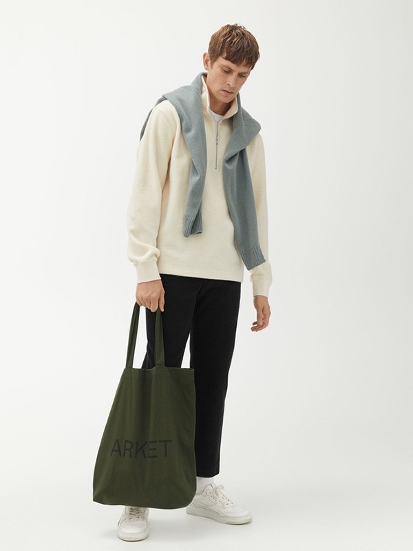 ARKET休闲装2022秋冬季白色T恤