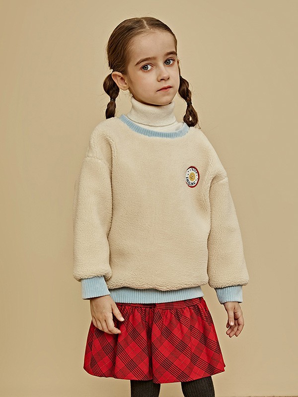 棉叔叔童装2022秋冬季红色短裙