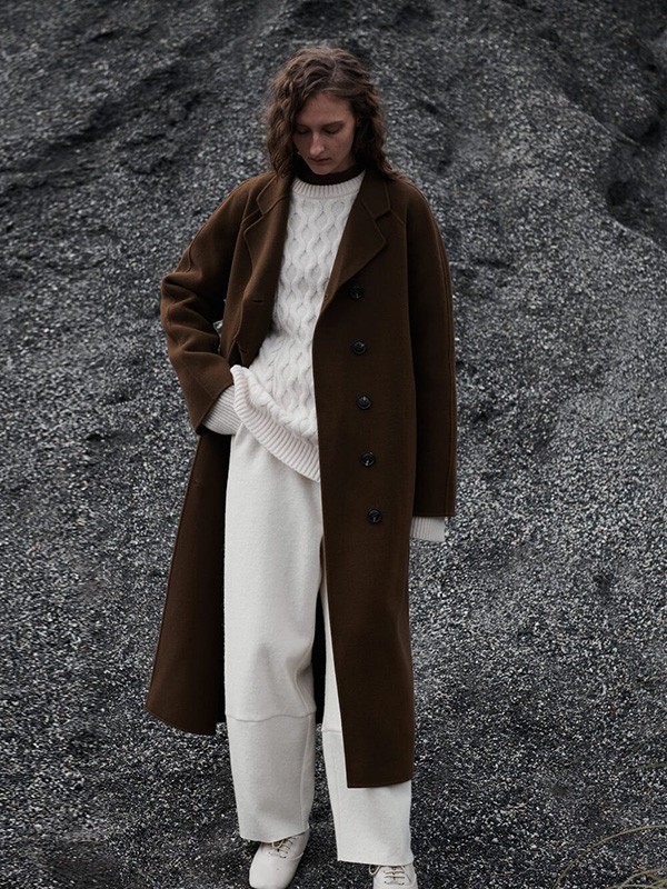 INSISFEMME2022秋冬季白色阔腿裤