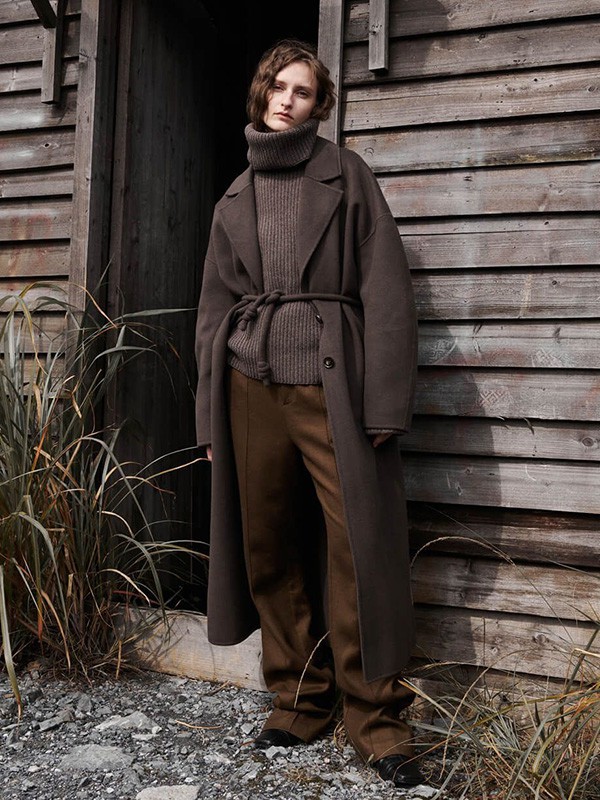 INSISFEMME2022秋冬季咖啡色大衣