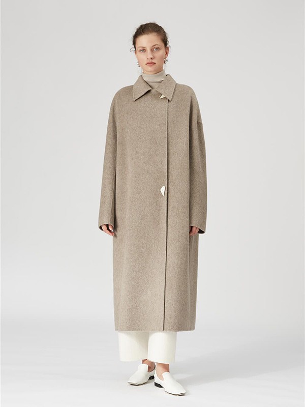 INSISFEMME2022秋冬季灰色大衣