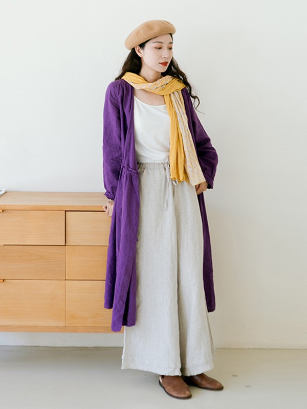 绽放女装2022秋冬季白色阔腿裤