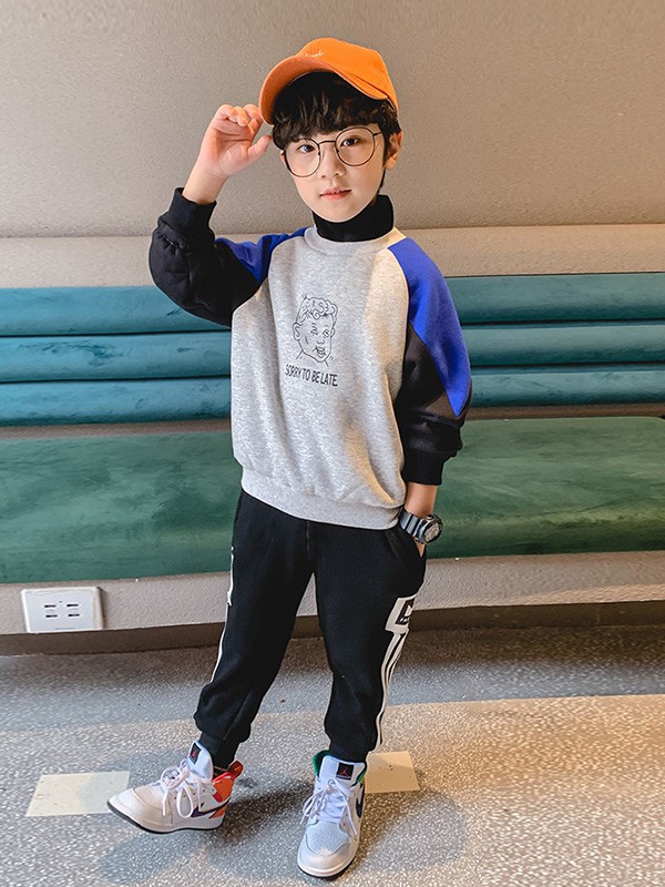 小象汉姆童装2022秋冬季白色T恤