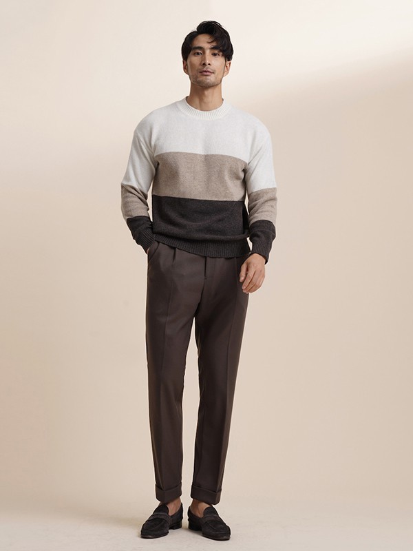 ZINGCHEN男装2022秋冬季白色T恤