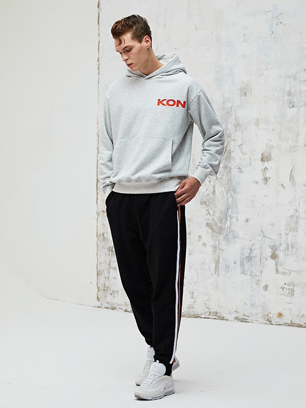 KON休闲装2023春夏季灰色T恤