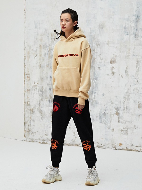 KON休闲装2023春夏季黄色卫衣