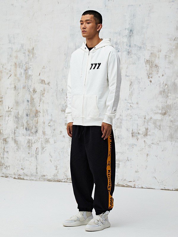 KON休闲装2023春夏季白色卫衣