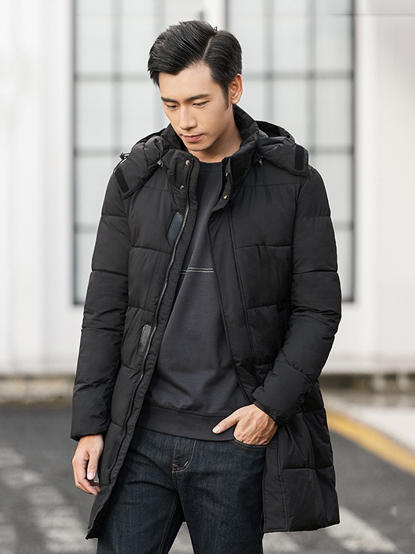 汉斯卡2022秋冬季黑色棉服