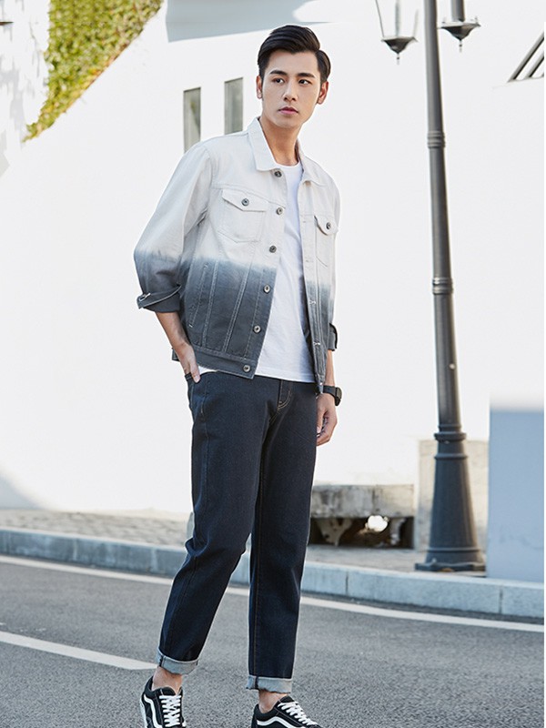 汉斯卡男装2023春夏季白色polo衫