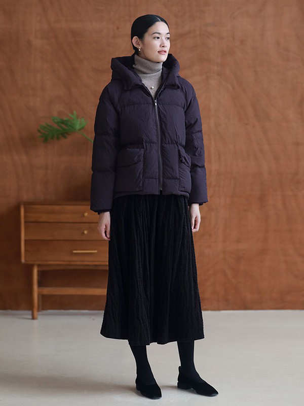 寺山文也2022秋冬季黑色长裙