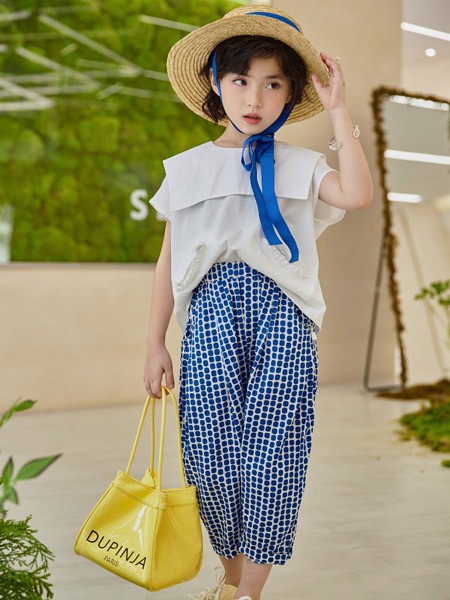 小资范童装2023春夏季白色衬衫