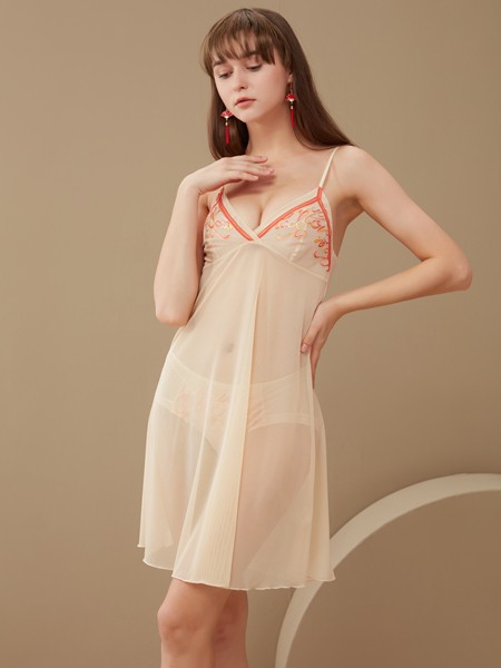 尚黛丽内衣2023春夏季白色家居服