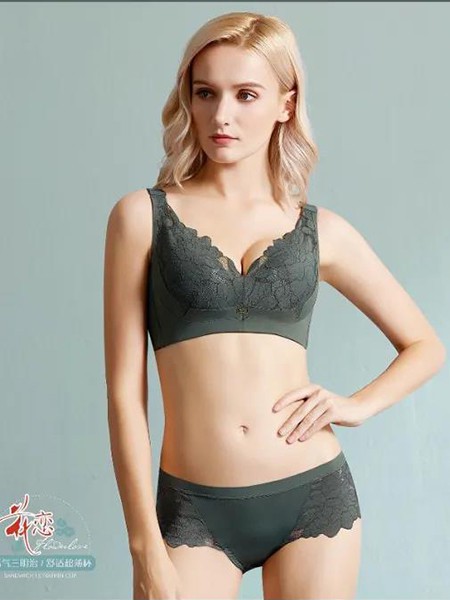 名柔内衣2023春夏季墨绿色时尚内衣