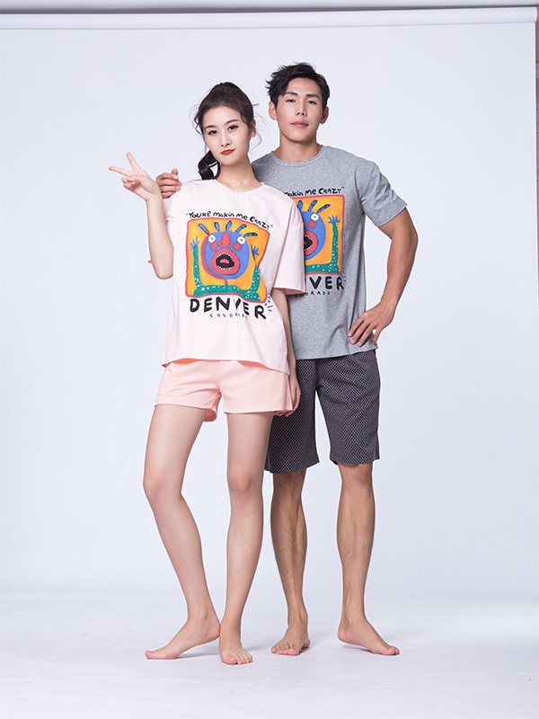 百分百女人内衣2023春夏季粉色家居服