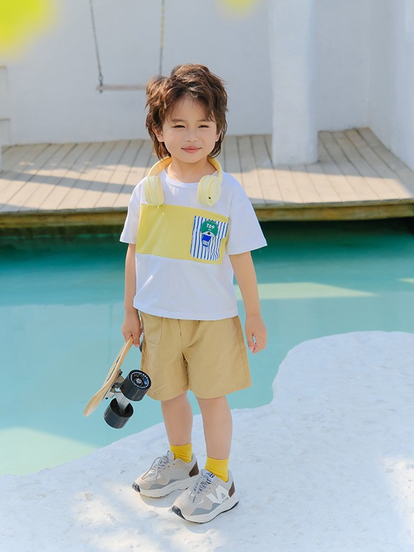 田田小象2023春夏季白色T恤