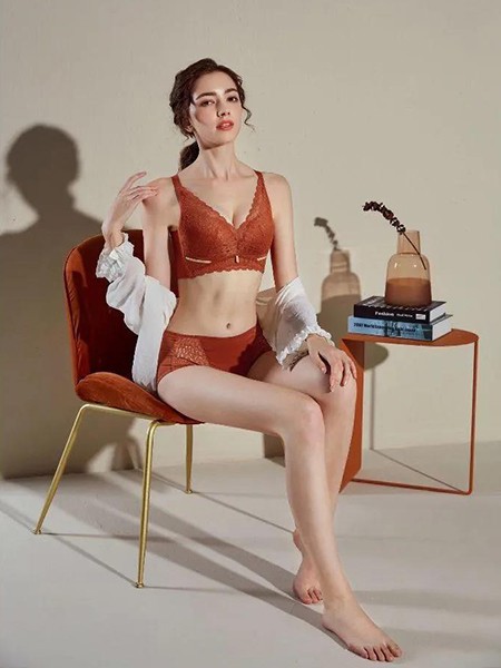 黛菲仙尔内衣2023春夏季橙色时尚内衣
