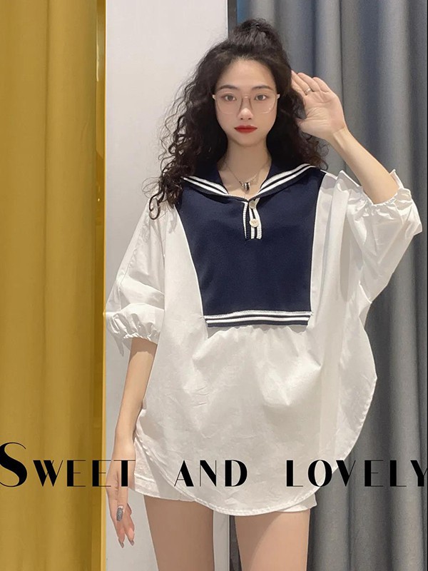 妙站2023春夏季白色连衣裙